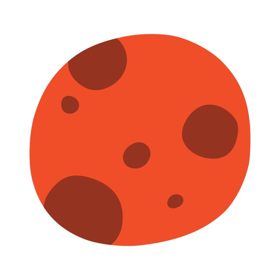 Mars with children style vector