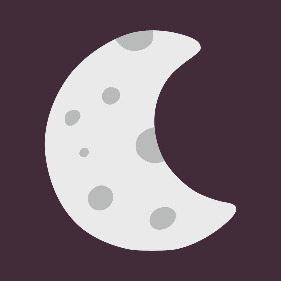 Moon with children style vector