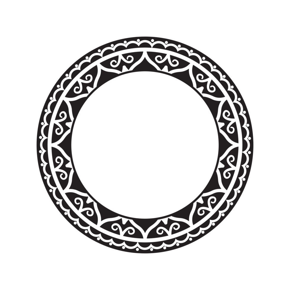 tribe tattoo, Circular Pattern png