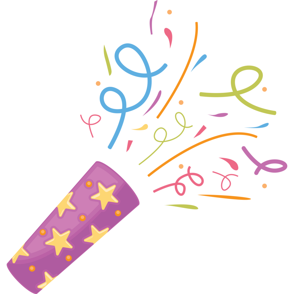 confetti illustration at party png