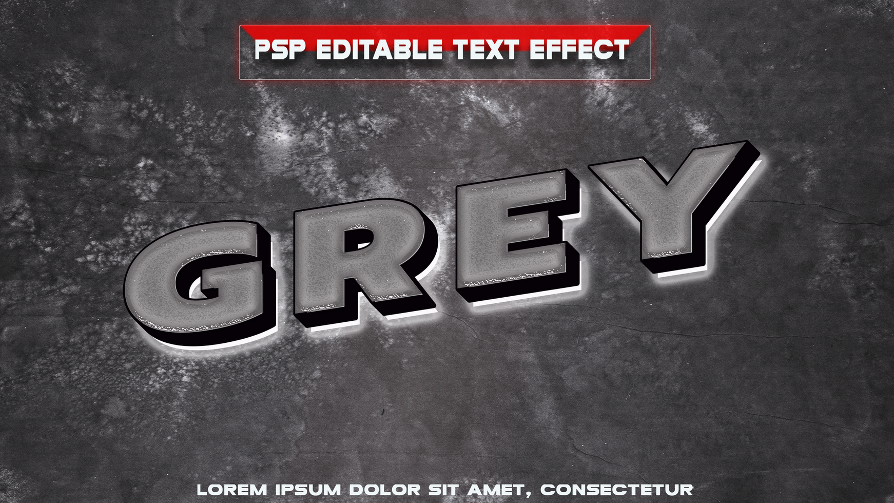 letters with neon Grey shadow psd