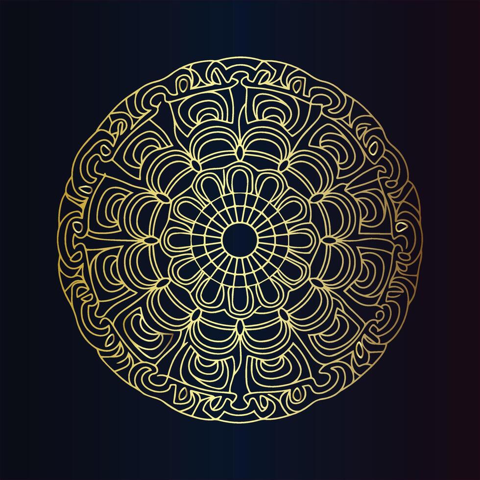 Luxury mandala round ornament design on a white background vector