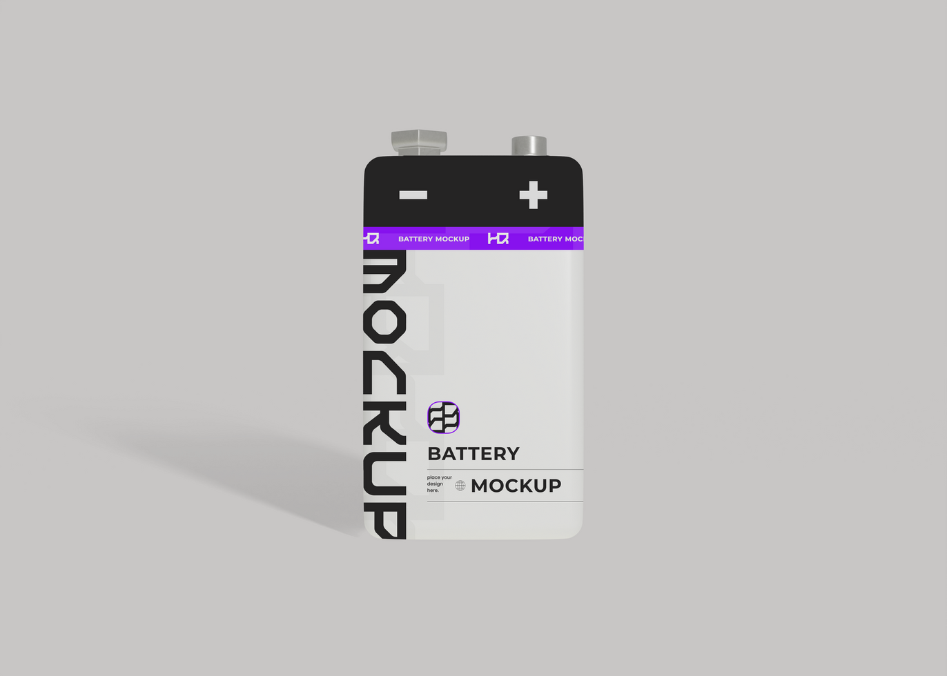Battery Pack Box Mockup for Product Branding psd