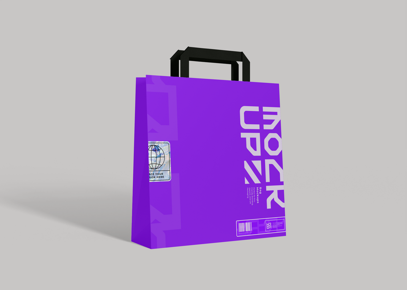 Custom Printed Shopping Bag Mockup psd