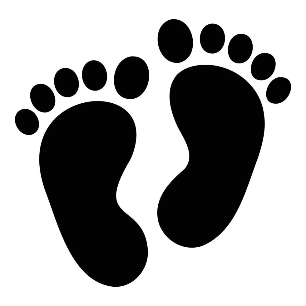 Walking Footprint - Isolated and Modern Graphic vector