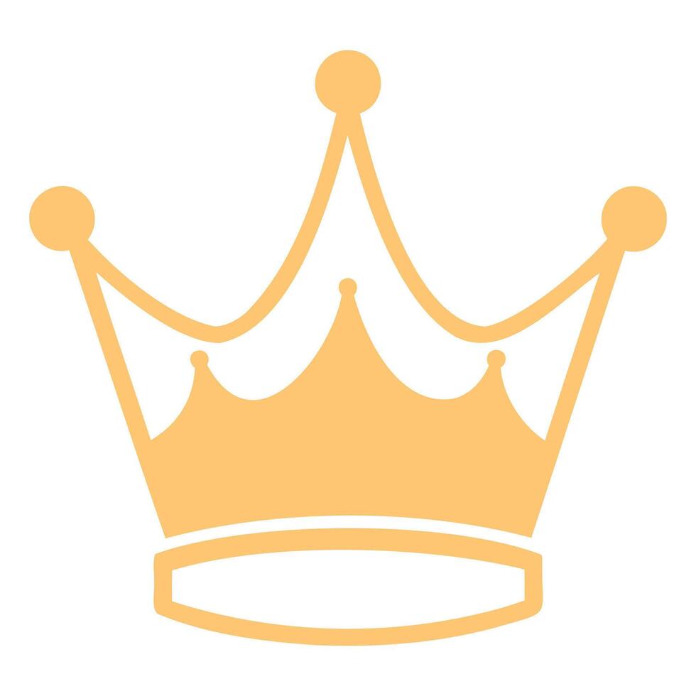 Golden Kings Crown - Sleek and Timeless Design vector