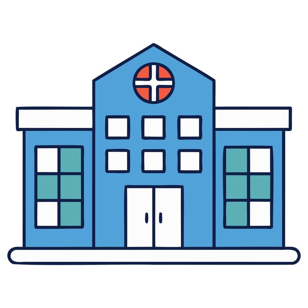 Medical Center Of City vector