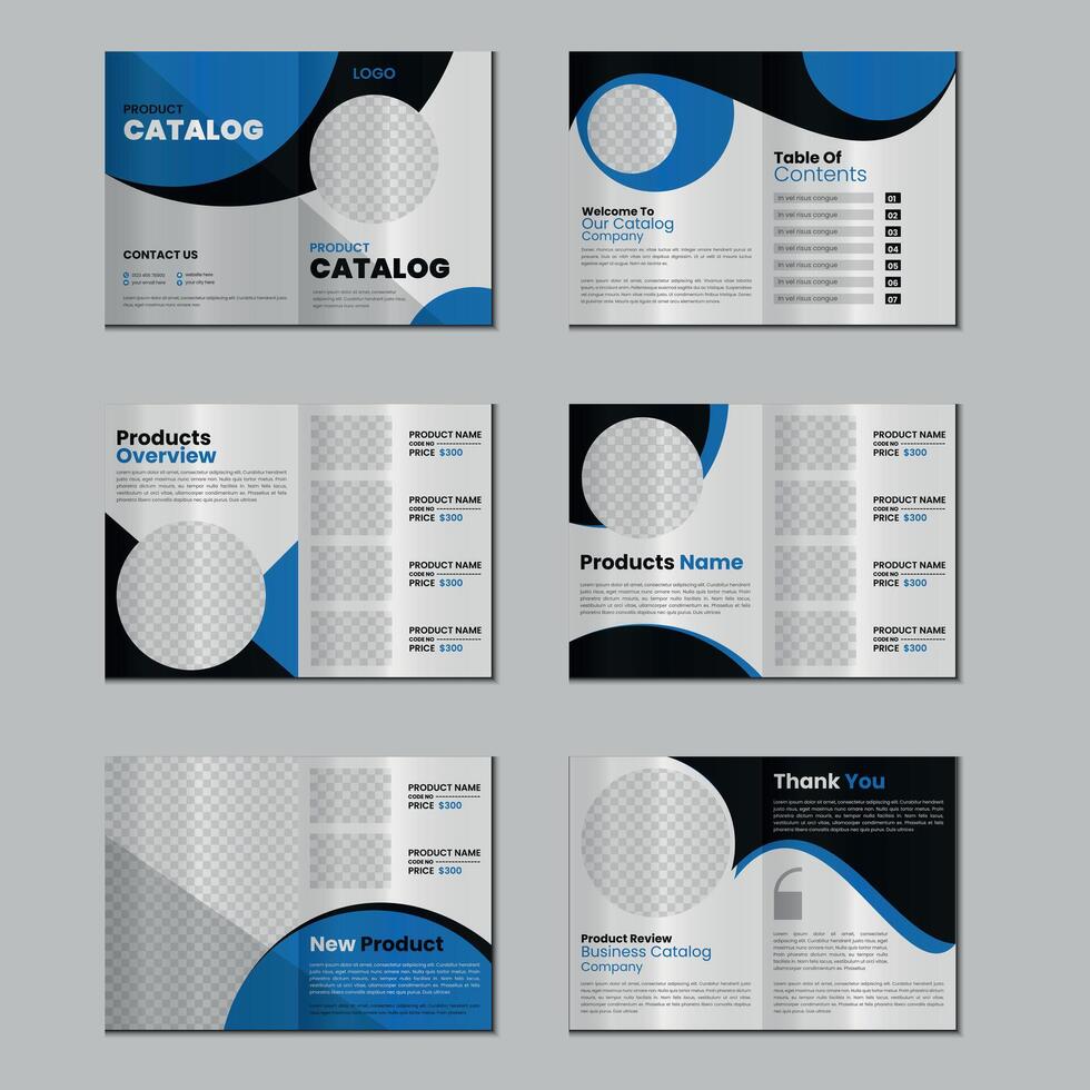 Modern and clean furniture catalog brochure design vector