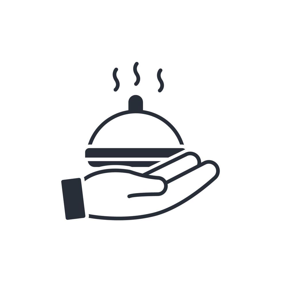 Food donation icon.Editable stroke.linear style sign for use web design,logo.Symbol illustration. vector