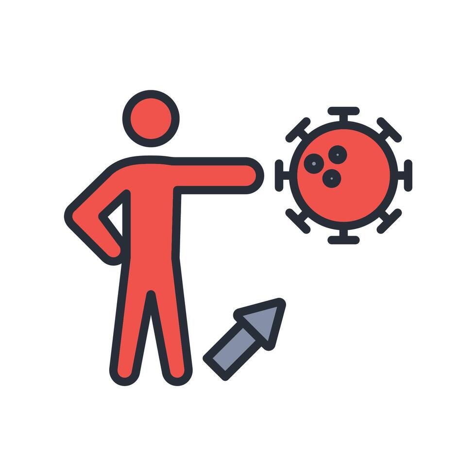 insfection flat icon vector
