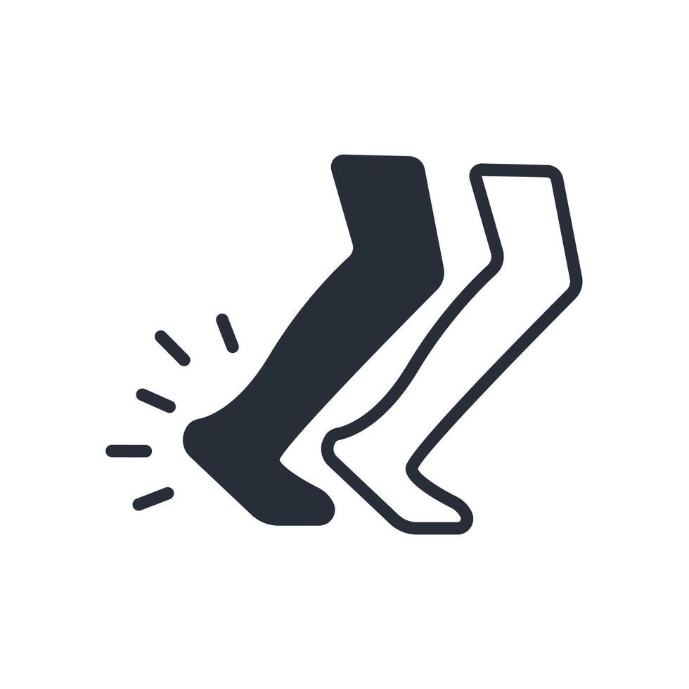 Legs icon. Editable stroke.linear style sign for use web design,logo.Symbol illustration. vector