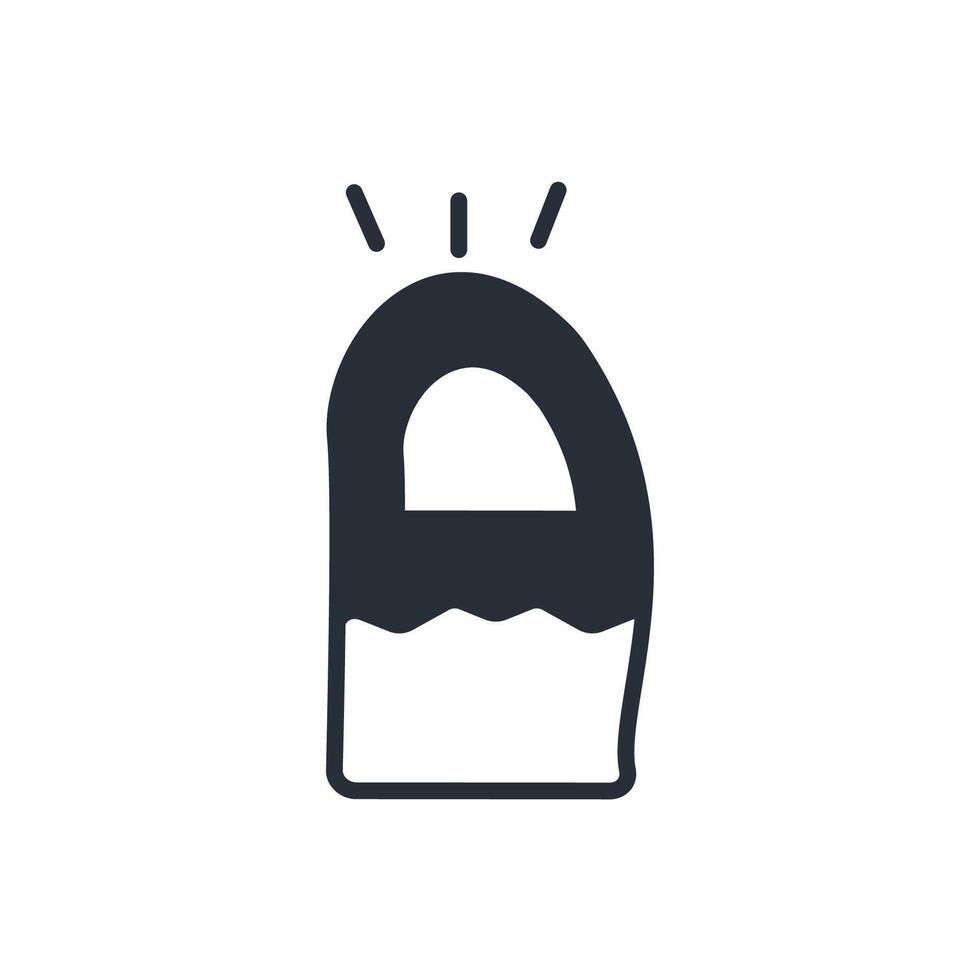 finger icon. Editable stroke.linear style sign for use web design,logo.Symbol illustration. vector