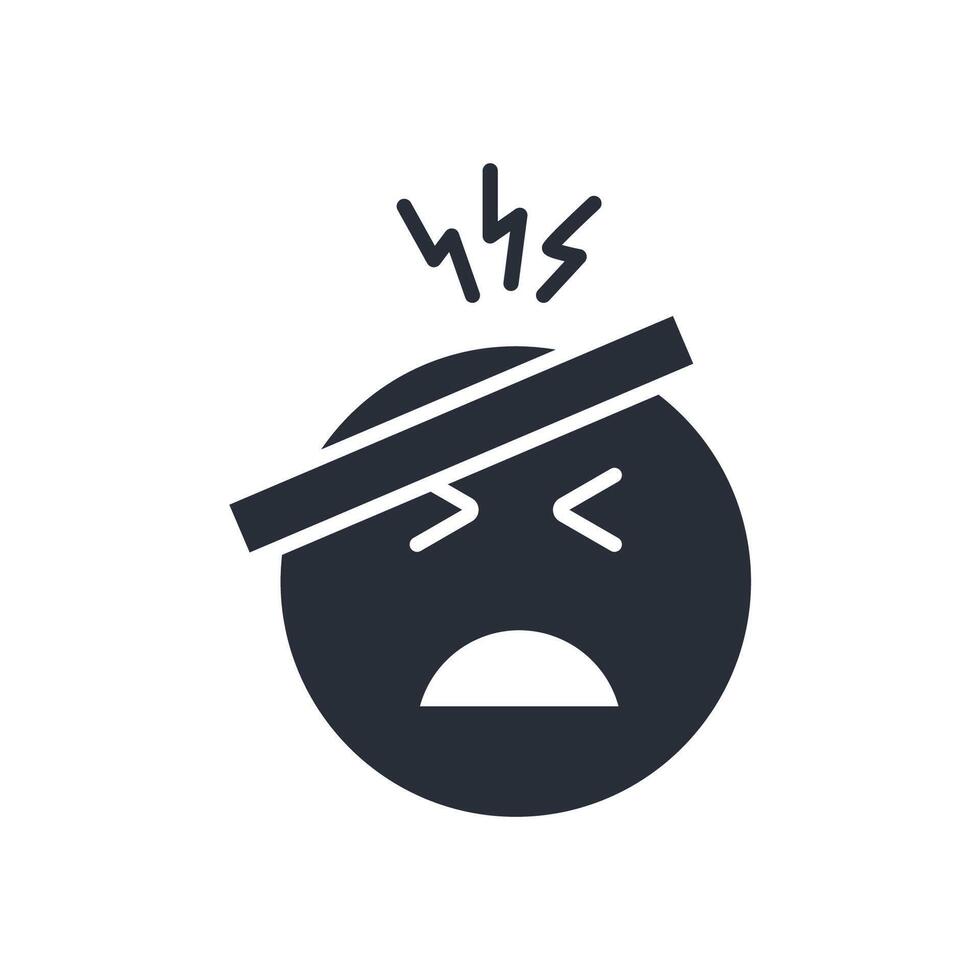 illness flat icon vector