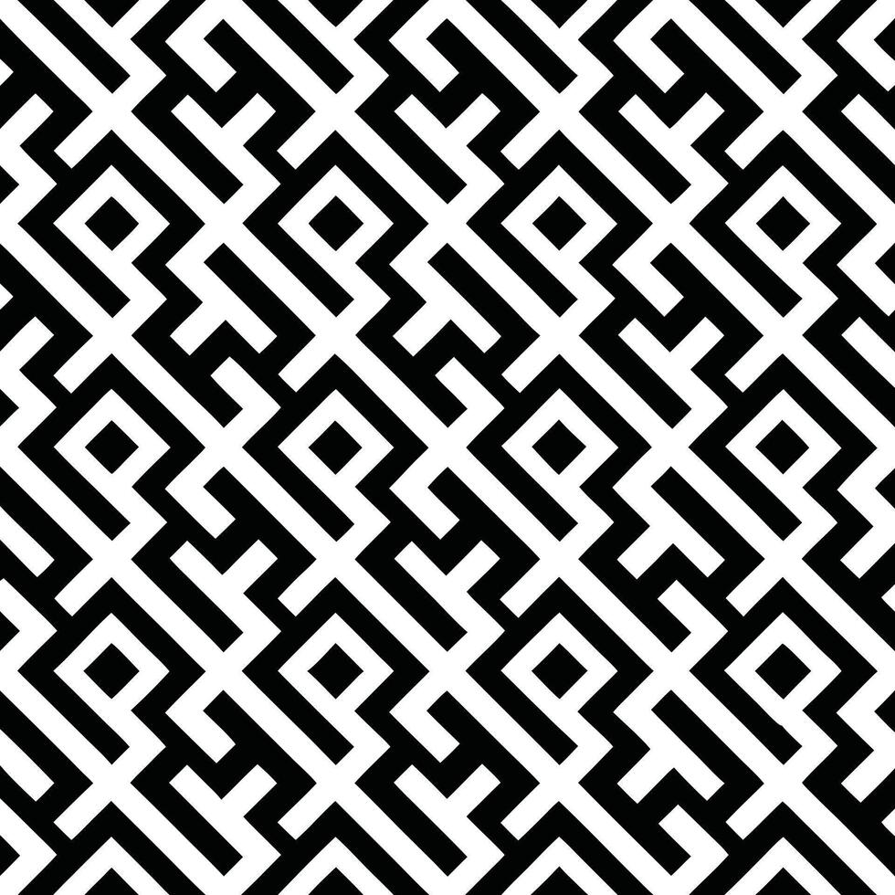 Abstract organic pattern black and white stylish geometric texture. vector