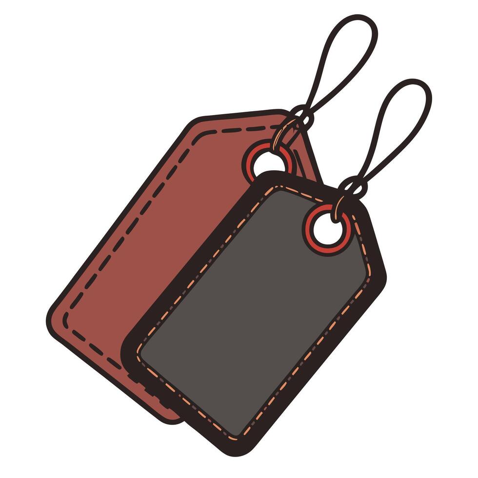 Price tags flat design illustration modern label vector