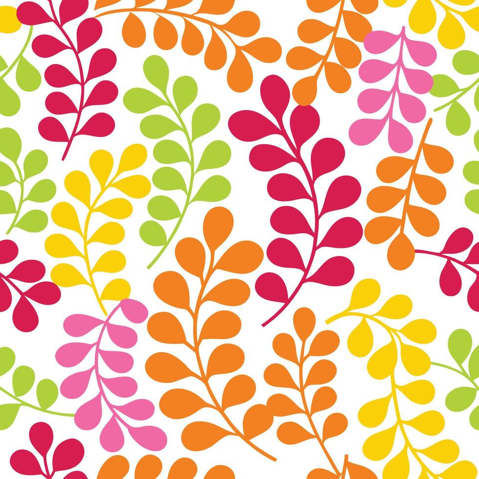 Botanical pattern white leaves on teal background illustration fresh and vibrant theme vector