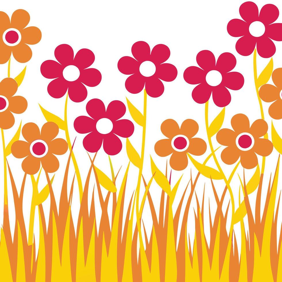 Flower's coloring shape unique - creative floral design. vector