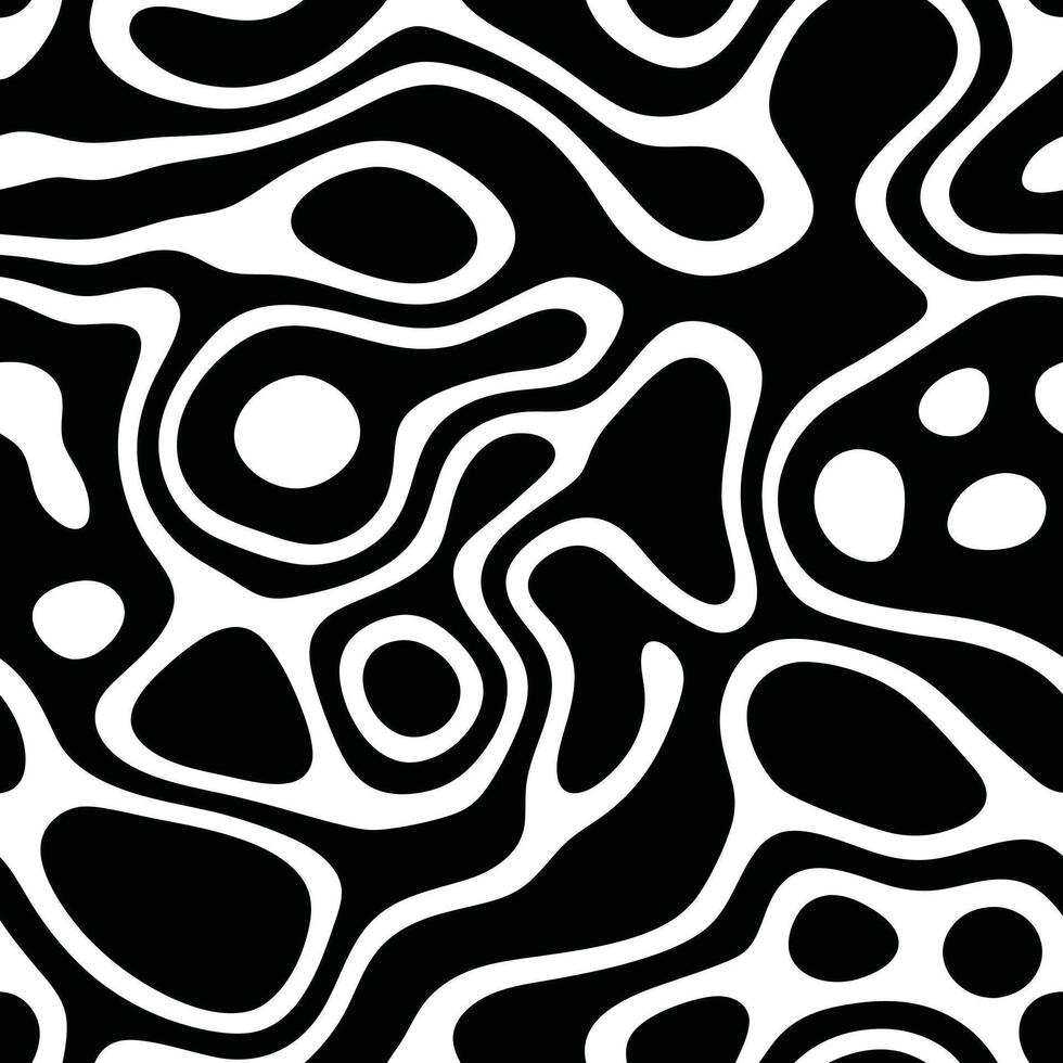 Abstract organic pattern black and white sophisticated design concept. vector