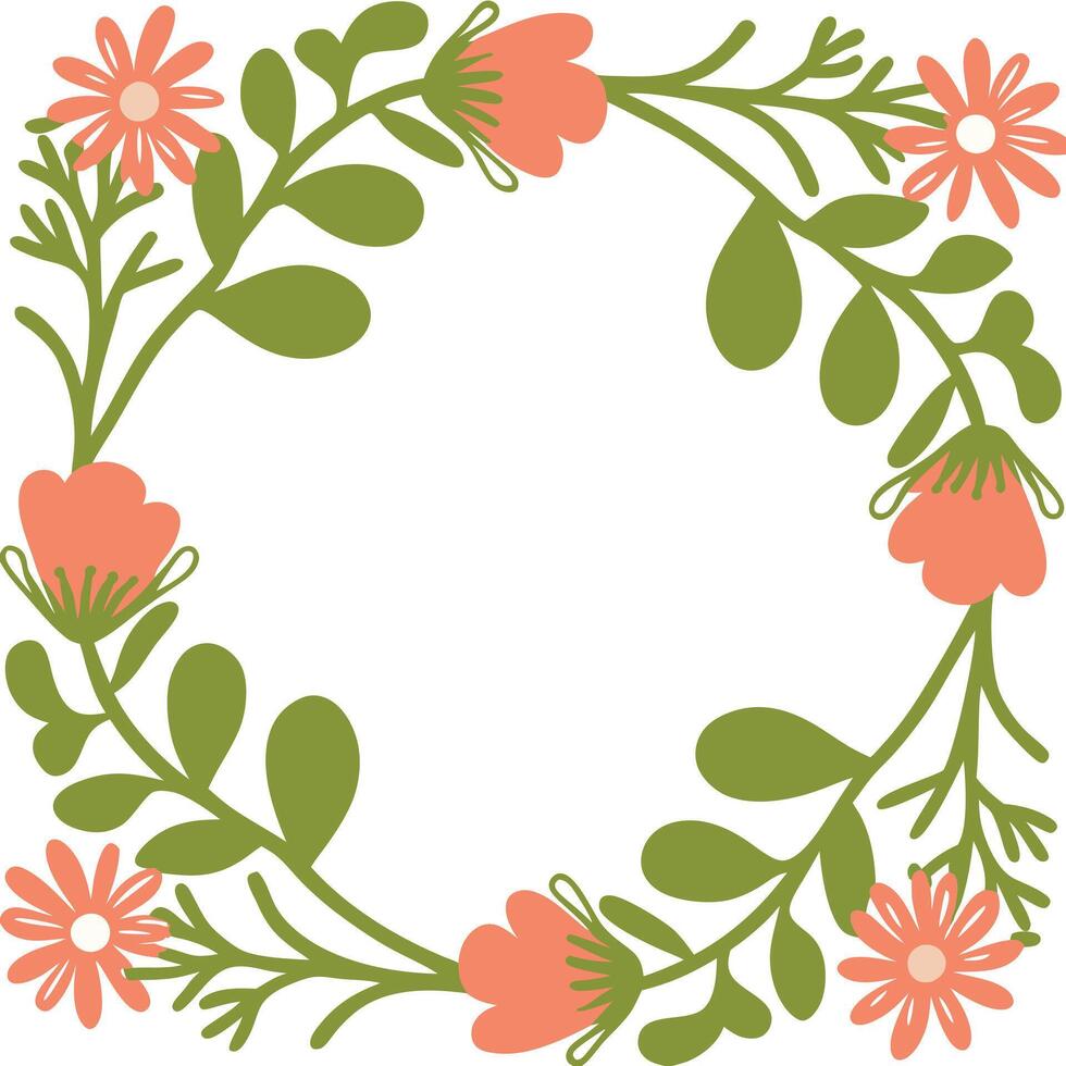 Flower's coloring shape unique stylish botanical illustration. vector