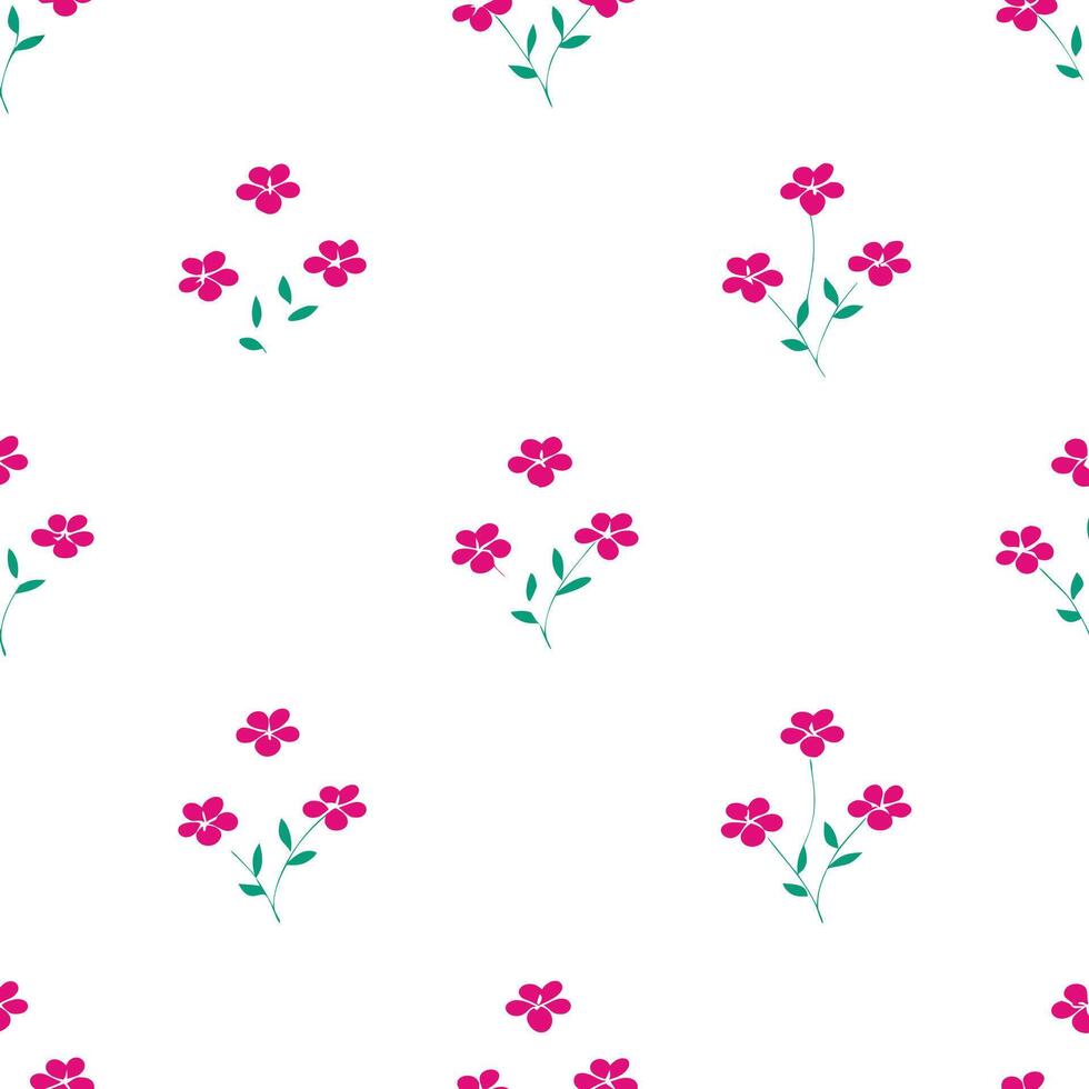 Botanical pattern white leaves on teal background illustration soft natural greenery. vector