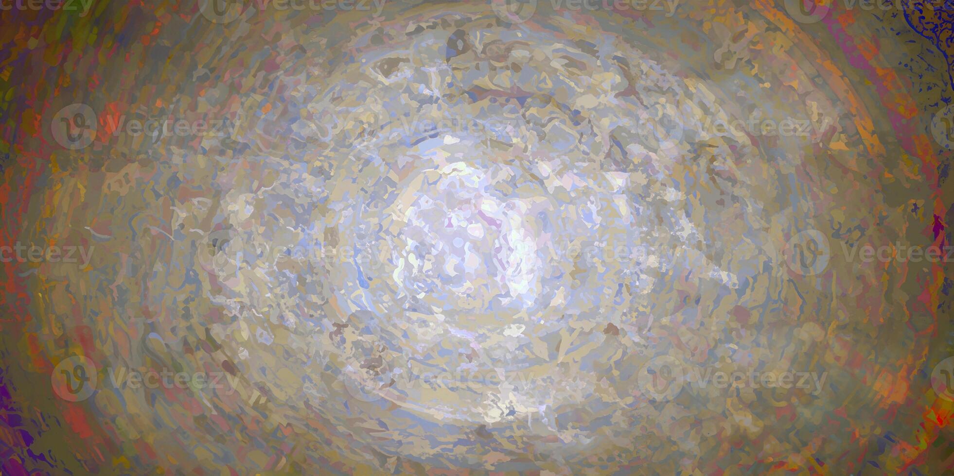 Artistic abstract image featuring circular patterns in soft muted tones, creating a textured and dynamic effect. photo