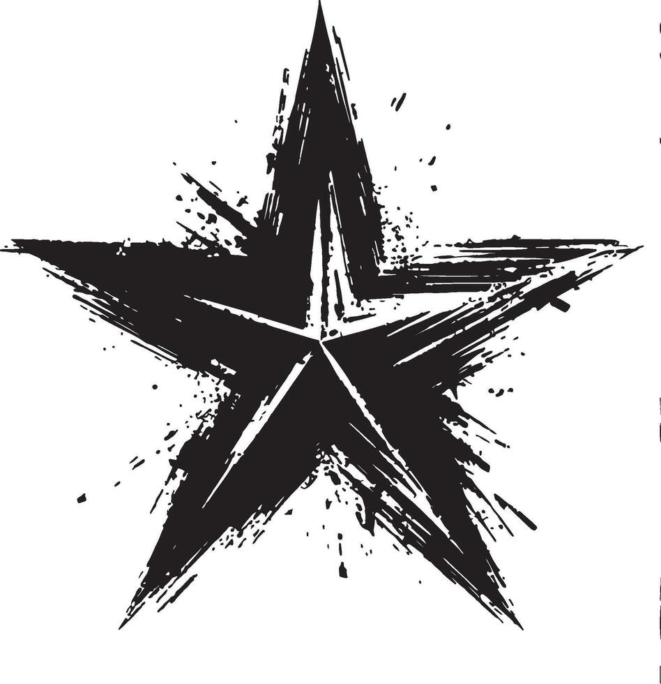 Star Outline for Invitations and Greeting Cards vector