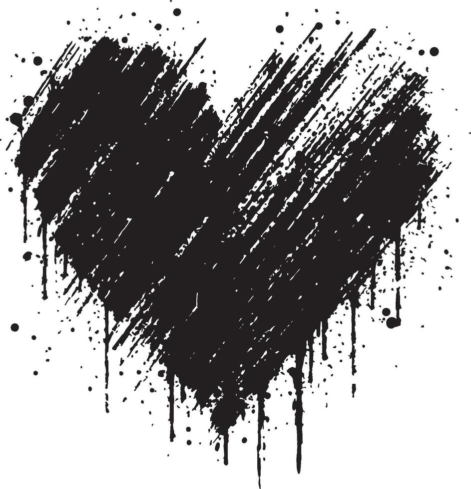 Minimalist Heart Shape Illustration vector