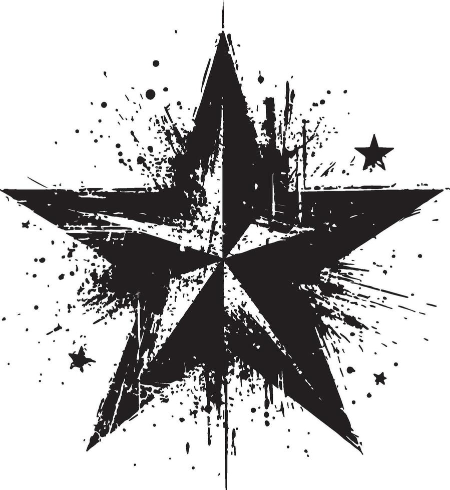 Star Silhouette for Creative and Artistic Projects vector