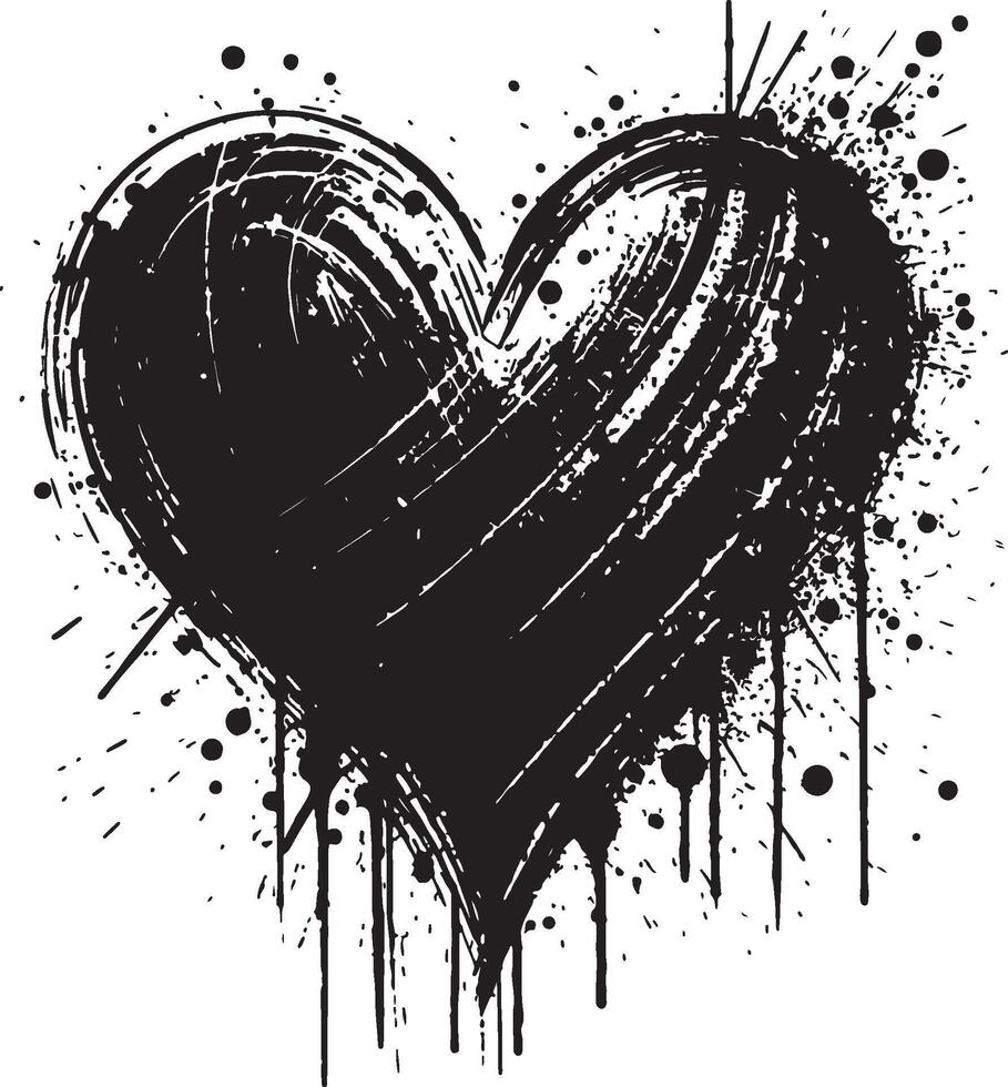 Clean Heart Shape Art vector