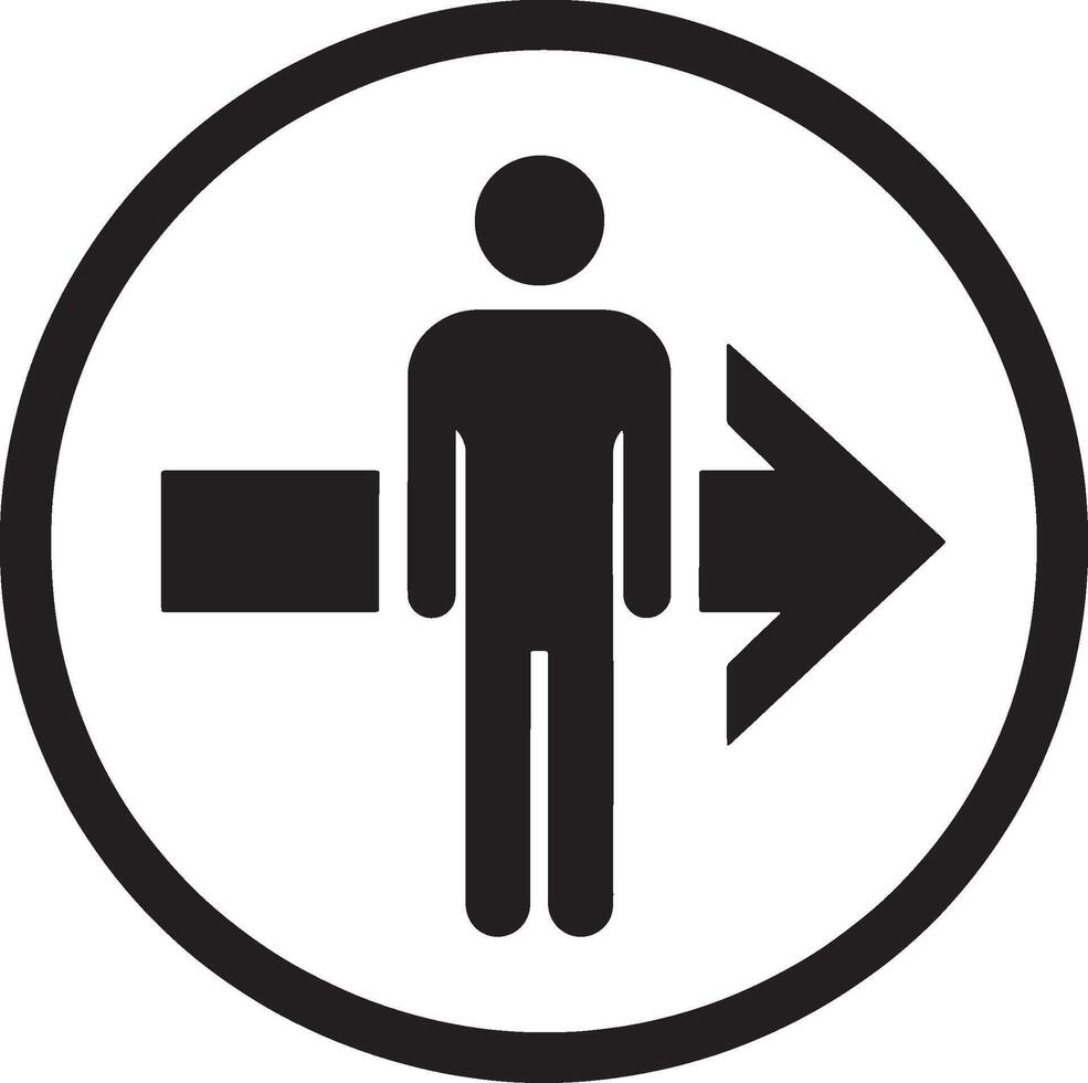 Businessman silhouette with arrow guidance vector