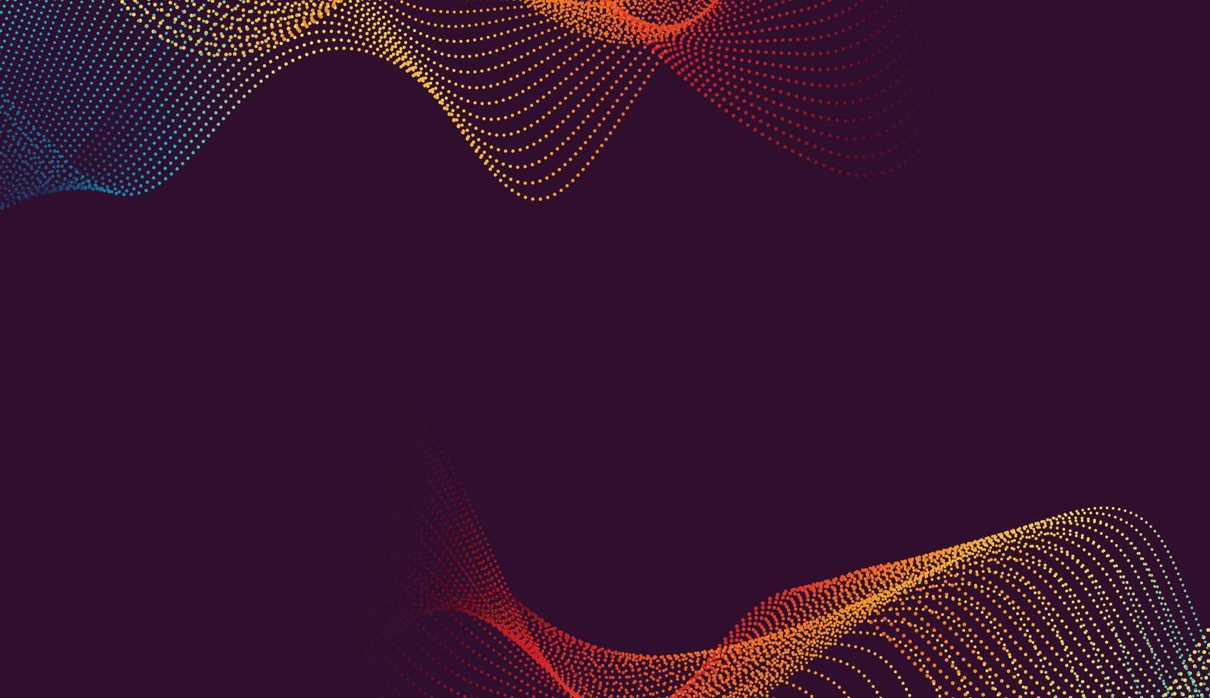 Vibrant orange and purple gradient wave with smooth texture, ideal for modern digital media projects vector