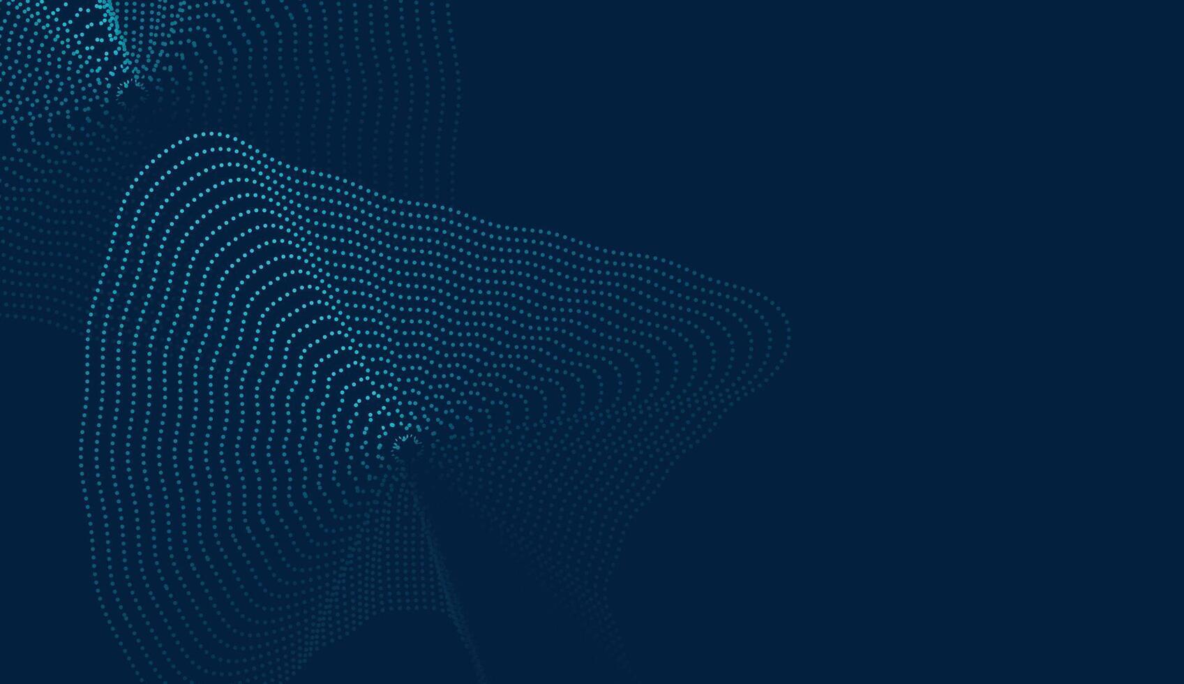 Dynamic abstract blue background with intricate wave patterns and a portrait in the corner, perfect for creative digital content vector