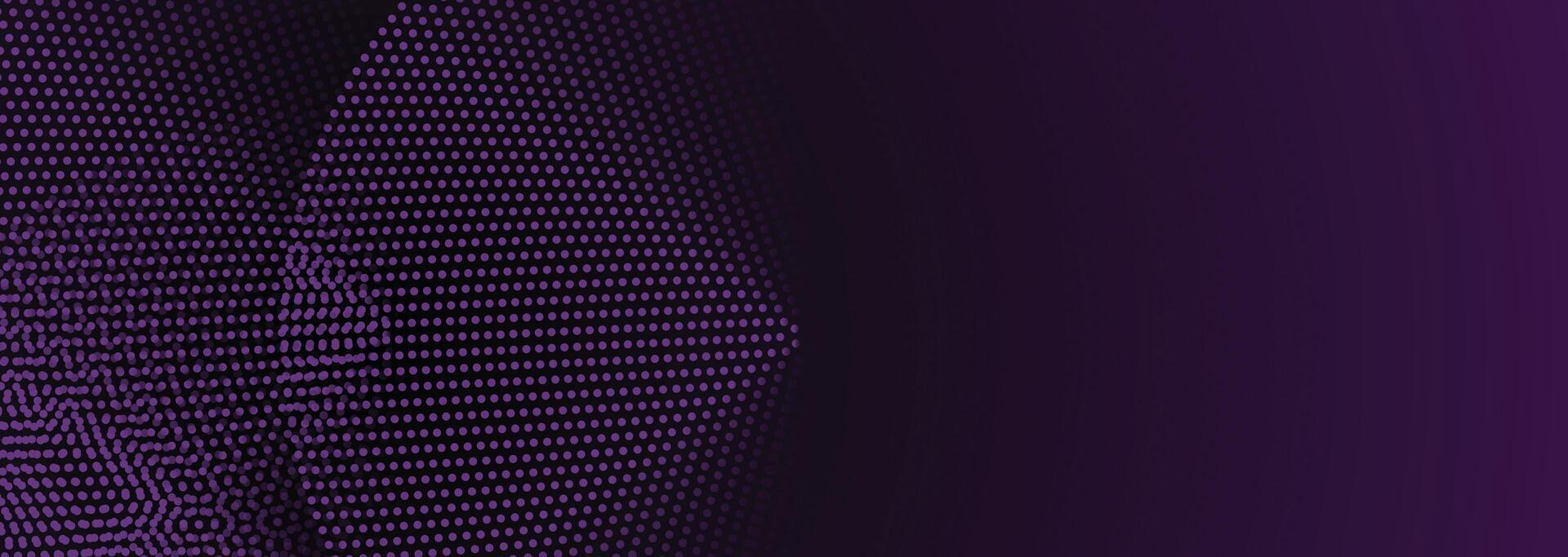 Futuristic abstract background with geometric circles, flowing dots, and dark purple, pink gradient for website and music branding vector