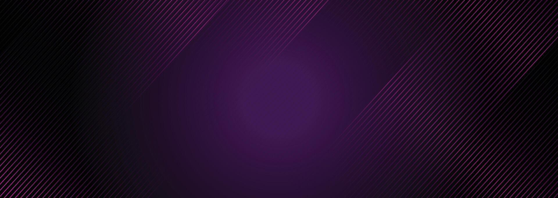 Geometric dark purple-pink gradient background with glowing lines and diagonal waves for digital branding and modern design vector
