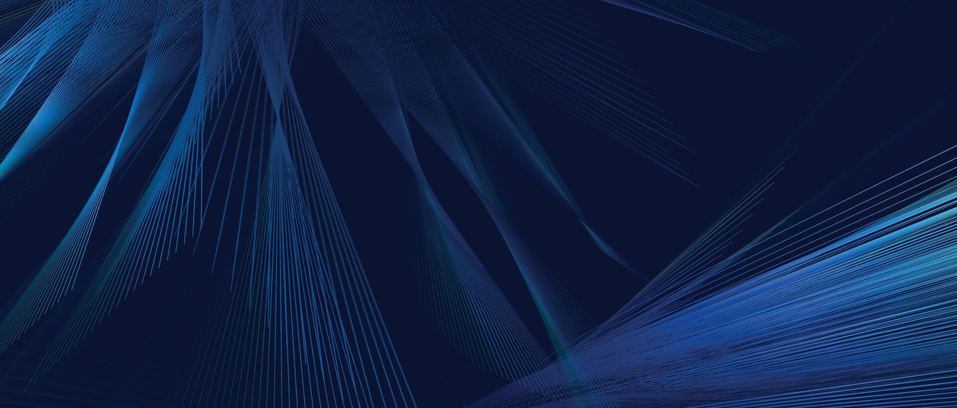 Modern high-speed technology concept with abstract blue gradient lines and light motion background for digital design vector