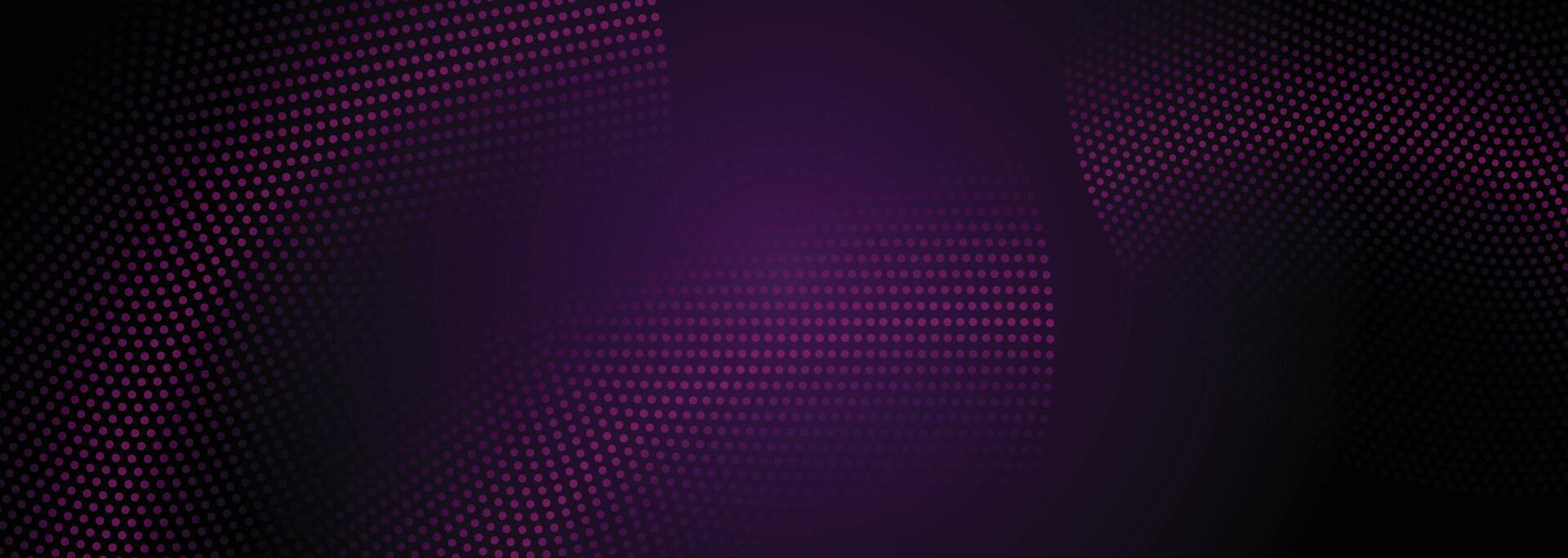 Abstract particle stream with glowing purple background for digital technology, web design, and information technology branding vector