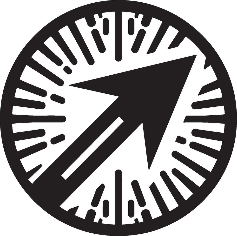 Man walking alongside arrow direction vector