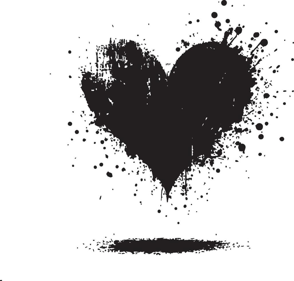 Heart Silhouette for Wedding Invitations design vector