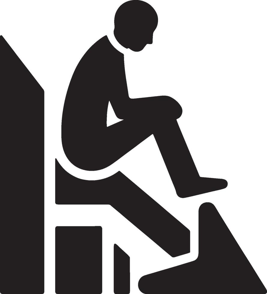 Arrow down with man figure concept vector