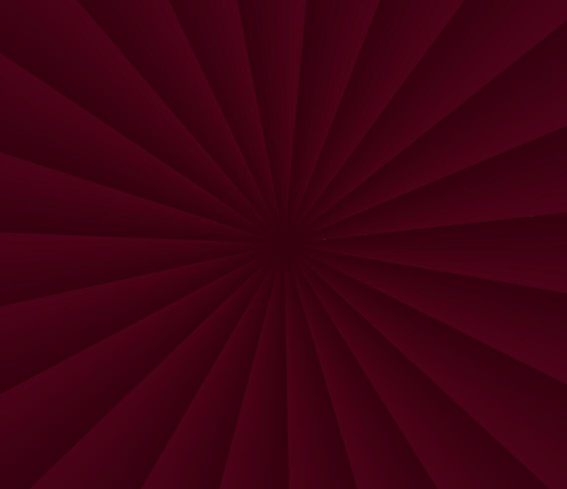 Abstract red gradient color ray line circle background. Wallpaper design vector