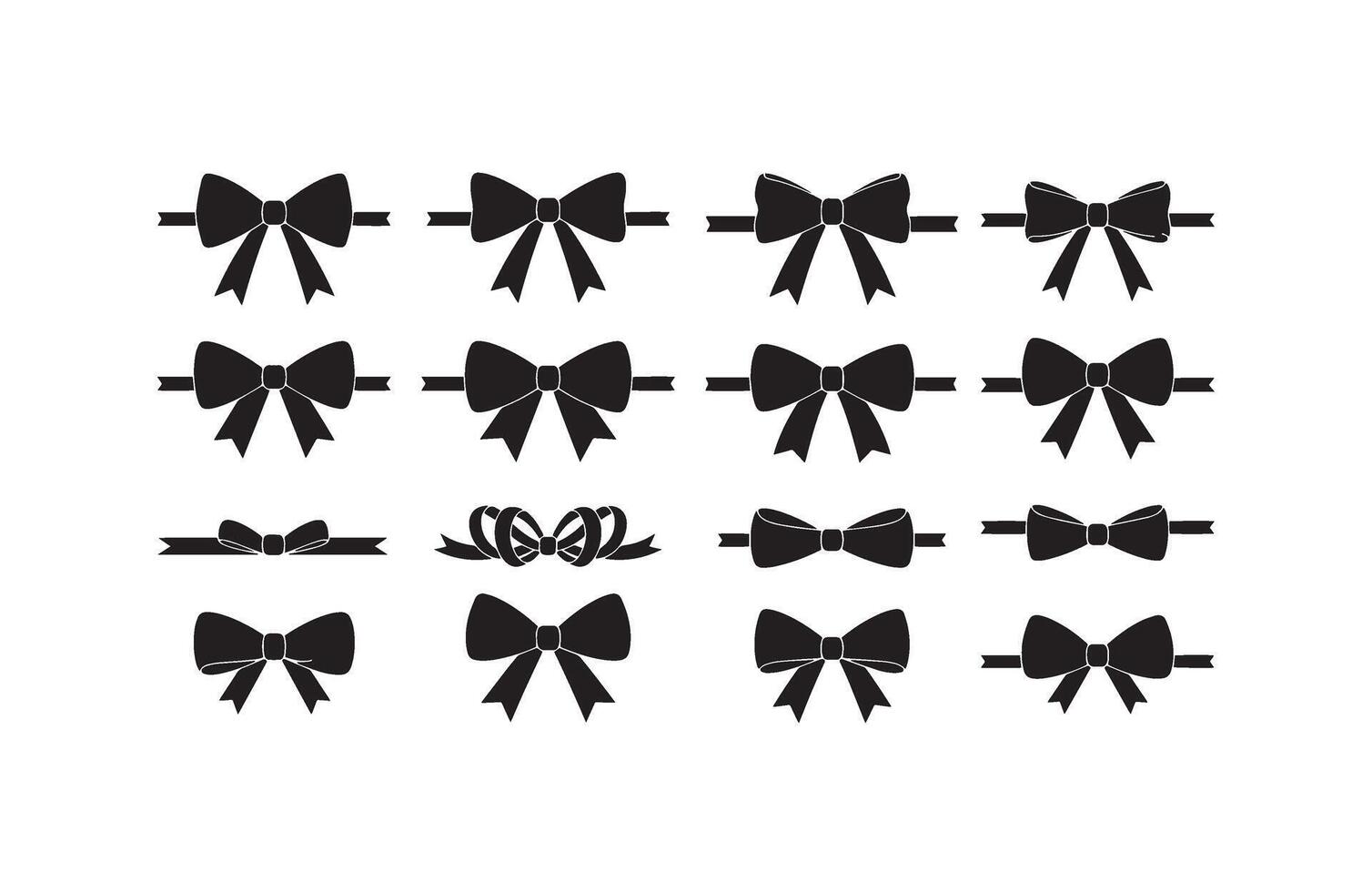 Elegant Bow Decoration Graphics vector