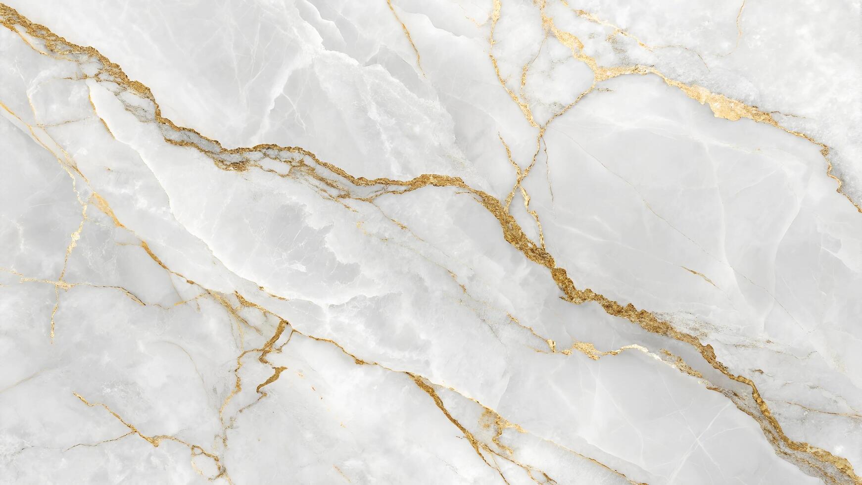 Luxurious White Marble with Gold Veins photo
