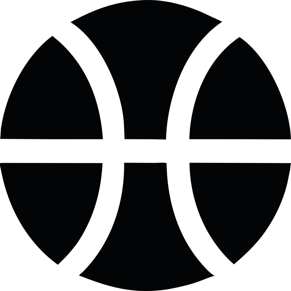 Basketball silhouette illustration icon isolated png