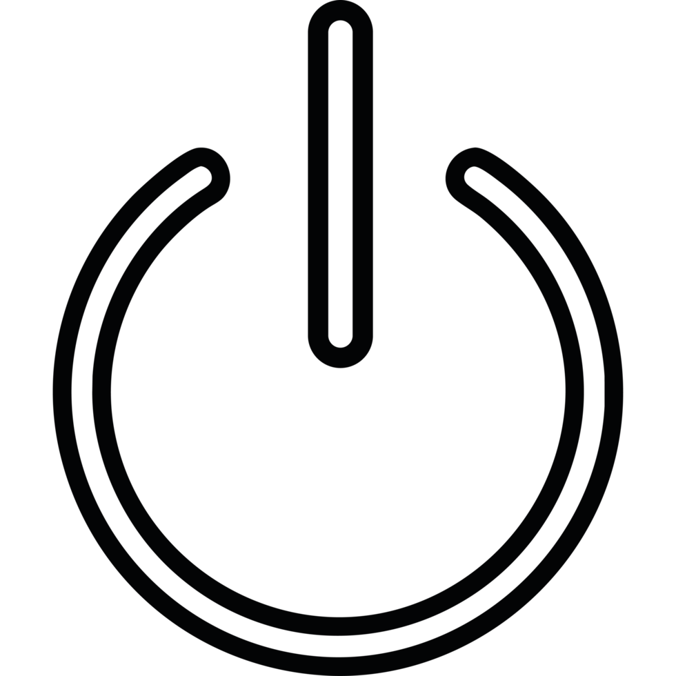 Power button icon isolated png