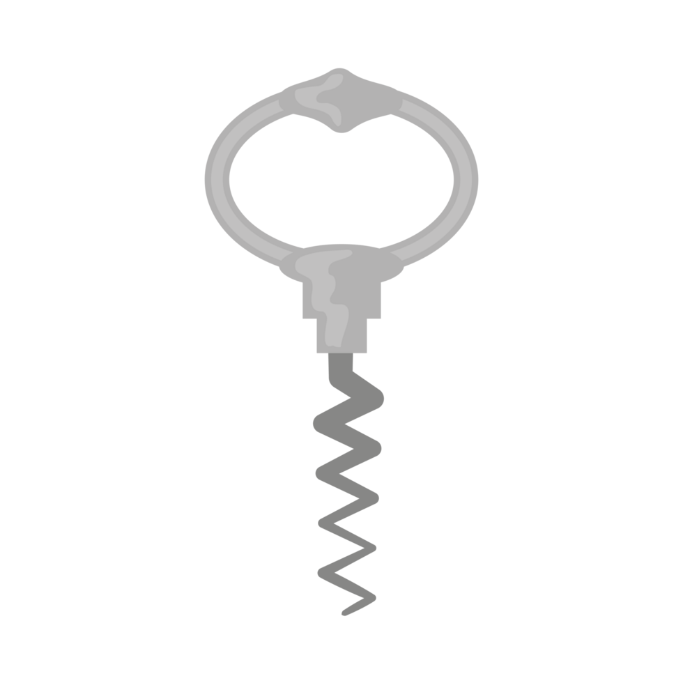 Wine corkscrew icon isolated png