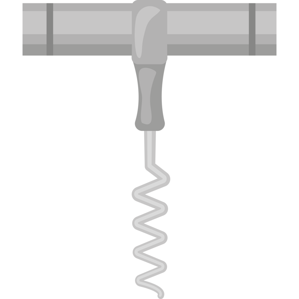 corkscrew wine opener illustration isolated png