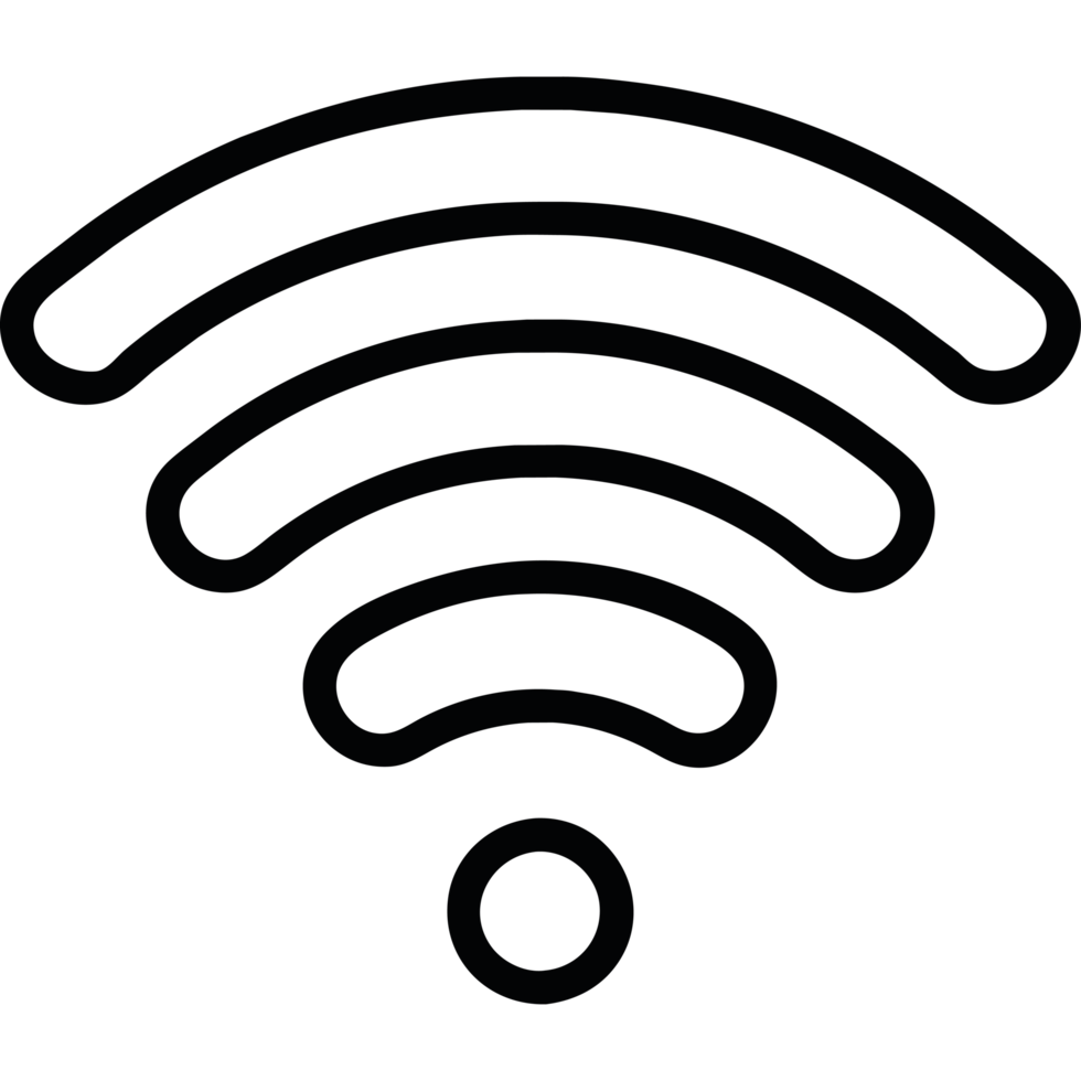 Wifi symbol icon isolated png