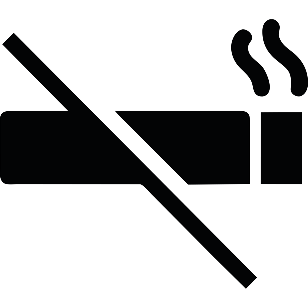 No smoking sign icon isolated design png