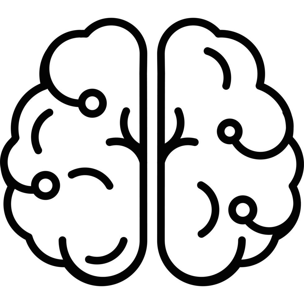 brain icon isolated design png