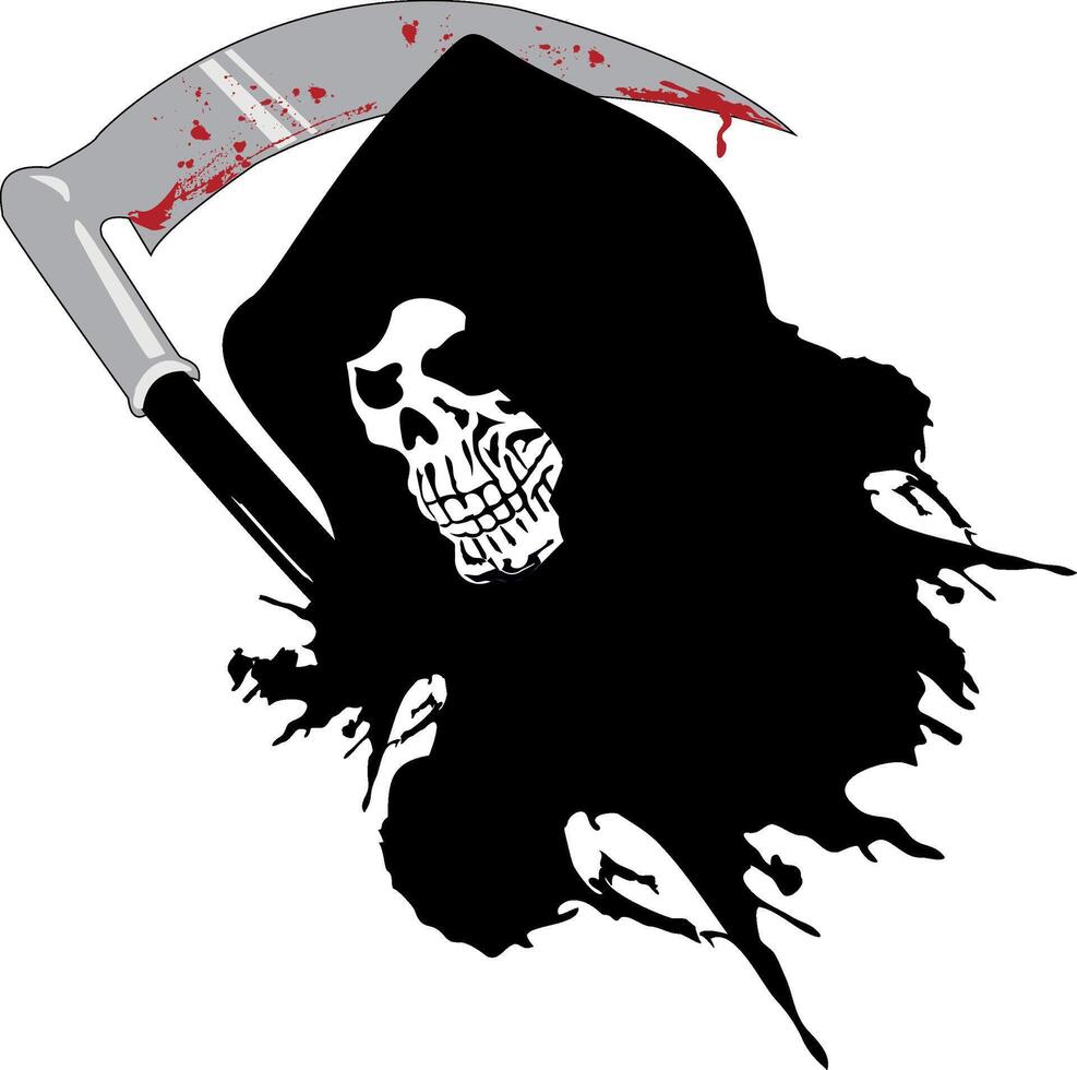 dead skull symbolizing of death. vector